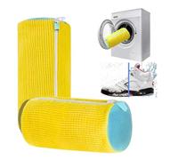 XIKTTK Nuovo Sac Lavage Chaussures Machine à Laver, 2 Pièces Sac Nettoyage Chaussure, Sac De Lavage Pour Chaussures, Pochette Lavage Chaussure, Sac Chaussures Machine a Laver, Jaune