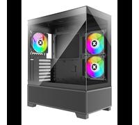 Xilence Beam XG172 - Boîtier PC Midi Tower Noir - ATX/microATX/Mini-ITX - 2x120mm Latéral, 1x120mm Arrière - USB 3.2 Gen 1 - Verre Trempé