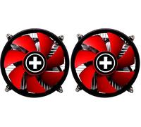 Xilence I350PWM Ventilateur CPU Intel, LGA 1851/1700, TDP 110W, ventilateur PWM silencieux 92mm, installation facile, idéal pour PC Office/Home/Gaming, argent (Lot de 2)