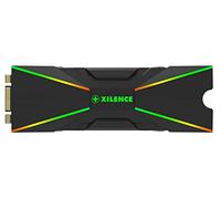 Xilence M2SSD.B.ARGB Dissipateur Thermique pour SSD M.2 2280 PCIe NVMe/SATA, ARGB 5V 3 Broches, Montage Facile, Passif, avec éclairage LED ARGB, pour Fortes exigences de Refroidissement en Gaming