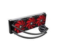 Xilence XC978 Refroidissement Liquide AIO, Radiateur 396x120mm, 3x120mm PWM 70-1600 RPM, 18-35.2dBA, Compatible Intel/AMD, Noir/Rouge