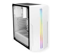 Xilence Xilent Blade X512.W.RGB Gaming Boîtier PC, RGB ATX Midi Tower, Blanc/Noir