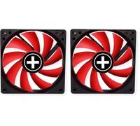 Xilence XPF120.R.PWM Ventilateur de boîtier silencieux 120mm, 4PIN, installation facile, câble 340mm, avec PWM, Hydro Bearing, bon flux d'air, idéal pour PC Gaming/Office/Home/Server, rouge/noir