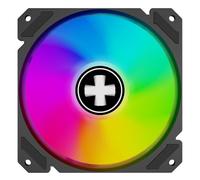 Xilence XPF120R.ARGB Ventilateur de boîtier silencieux Reverse 120 mm, 4 broches PWM + 3 broches ARGB, installation facile, câble 400 mm, palier hydro, bon débit d’air pour PC gaming