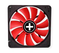 Xilence XPF140.R Ventilateur de boîtier silencieux 140mm, small 3PIN/4PIN male, installation facile, câble 300mm, Hydro Bearing, bon flux d'air, idéal pour PC Gaming/Office/Home/Server, rouge/noir