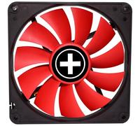 Xilence XPF140.R Ventilateur de boîtier silencieux 140mm, small 3PIN/4PIN male, installation facile, câble 300mm, Hydro Bearing, bon flux d'air, idéal pour PC Gaming/Office/Home/Server, rouge/noir