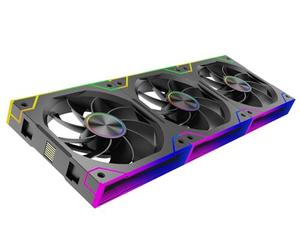 Xilence XPF360R.ARGB Pack de 3 ventilateurs Reverse pour PC Gaming, 3x120mm PWM ARGB, avec Daisy-Chain, Infinity Mirror, Hydro Bearing, fonctionnement silencieux jusqu’à 32 dB(A), câble jusqu’à 600mm