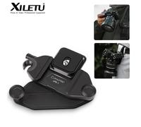 XILETU Cimapro sac à dos caméra pince universelle Arca suisse plaque de dégagement rapide pour appareil photo reflex numérique Sony Nikon sans tracas Camera Clip Titanium