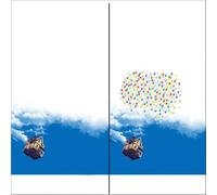 XILEUDUOD Arbre A Empreinte Mariage Peinture d'arbre à Empreintes digitales, Cadeau de Mariage, Livre d'or de fête for Amoureux de Baiser, décoration en Toile(Color05,60x80cm 24x32inch)