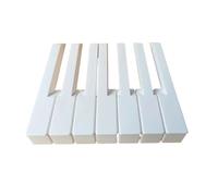 XILEUDUOD Klavier Ersatztasten Outils de réglage de Piano, Accessoires de Piano, Cuir de Clavier Blanc de 52 mm, Une Paire de 52 pièces