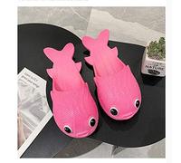 XILIN-1987 Tongs poisson pantoufles femme été net célébrité tendance petits chaussons bouffants créatifs drôles vêtements d'intérieur et d'extérieur pantoufles parent-enfant tongs (couleur : A, taille
