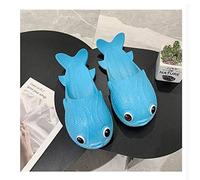 XILIN-1987 Tongs poisson pantoufles femme été net célébrité tendance petits chaussons bouffants créatifs drôles vêtements d'intérieur et d'extérieur pantoufles parent-enfant tongs (couleur : B, taille