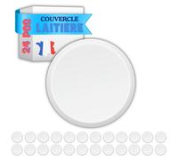 XILMARK 24 Couvercles Pot Yaourt Réutilisables, Couvercles Pot de Yaourt en Verre type La Laitière, Bouchon Yaourt 56 mm