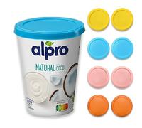 XILMARK Couvercle de yaourt 500 g, couvercle réutilisable pour pot à yaourt, couvercle en silicone réutilisable pour yaourt 500 g, couverture en plastique pour yaourt (pas de poche)