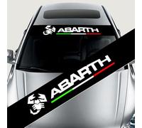 XILUOWUDI Autocollant pour Pare-Brise de Voiture Automobile Decals pour Fiat Abarth, Sticker Décoratif de Voiture Film Anti UV Voiture