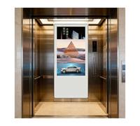 XILYZMO Affichage Dynamique pour Ascenseur, Écran Publicitaire Double Face Android, Moniteur Vidéo Mural Commercial pour Entreprise, Écran Divisé Intelligent avec Télécommande(B-24-inch)