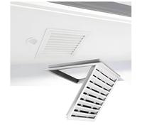 XILYZMO Alliage D'aluminium Grille D’aération, Ventilation Murale Invisible Robuste Corniche Aluminium en Alliage Plafond À Pignon avec Grille À Registre Déflecteur pour Salle(45x55cm/17.7x21.7in)