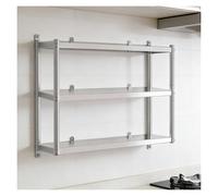 XILYZMO Armoire À Outils Flottante Armoire Murale en Acier Inoxydable Armoire Murale Industrielle Armoire Murale De Cuisine pour Garage sous-Sol(90x30x75cm)