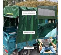 XILYZMO Chaleur Couverture Tricycle, Électrique Cargo Auvent, Bandes D'avertissement Entièrement Fermé Électrique Housse d'hiver, Pliable Poulies Rétractables Tricycle Cadre(130x90cm)