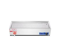 XILYZMO Chauffe-Plats Qualité Professionnelle Acier Inoxydable, Électrique Bain-Marie Chauffe-Plats, avec Thermostat Réglable Table À Vapeur pour Buffets Traiteur Restaurants(110X37X22cm)