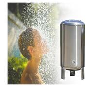 XILYZMO Entièrement Automatique Pression Puits Réservoirs sous, Verticale Eaux Agricoles Stockage d'eau Système, avec Kit Montage Acier Inoxydable Stockage sous Pression(60L-40x60cm)