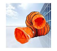 XILYZMO Gaine Flexible PVC Id(A) 6"-39.3", Conduit Ignifuge | Corde Réglable, Gaine D'évacuation Facile À Ranger, Anneaux Dsuspension, Résiste À 120°C(L5m/16.4FT,Id(A)950mm/37.4in)
