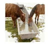 XILYZMO Grande Capacité Bétail Support d'alimentation, Constante Chauffage Clôture Auge d'alimentation, Automatique avec Kit Vanne À Flotteur Cheval Abreuvoir pour Chèvre(A-30x100cm)