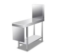 XILYZMO Plan De Travail Extension Acier Inoxydable Table, Cuisine Commerciale Établi, avec Étagère Inférieure Table De Préparation des Aliments pour Barbecue Maison(49x80x80cm)