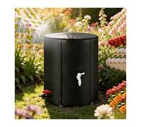 XILYZMO Pliable À L'extérieur Baril Pluie, Portable Eau Pluie Système Collecte Réservoir d'eau, avec Robinets PVC Réservoir Stockage d'eau pour Stockage Réservoir Pêche(1x0.98m)