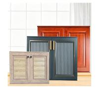 XILYZMO Portes Cuisine Extérieure sur Mesure, Remplacement Armoire Alliage | Coins Lisses, Finition Grain De Bois, Charnière Encastrée, Cadre Sans Perçage, Respirant En Option, Pour Comptoirs