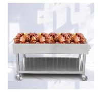 XILYZMO Table Travail Acier Inoxydable avec Égouttoir, avec Système Poulie, Table Tri Aliments Cuits, Préparation Professionnelle Viandes Braisées, pour Cuisine De Restaurant(120x60cm)