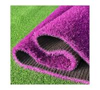 XILYZMO Tapis Gazon Artificiel, Intérieur Extérieur Pelouse Chiens Compagnie Tapis Gazon Synthétique,Violet avec Endos Caoutchouc Tapis Animaux Compagnie, Réaliste Fausse Herbe(500x130cm/197x51in)