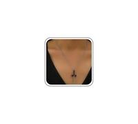 Ximdble Collier ras du cou vintage avec pendentif épée gothique et épée dangereuse noire pour femme