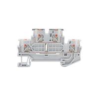 Ximengyuan Connexion enfichable à 2 Niveaux PTTB1.5/S-PV, 5 pièces, avec connecteur de Fil de Liaison équipotentielle, bornier sur Rail Din PTTB 1.5/S-PV (Color : Gray)