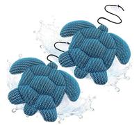 XIMEY Éponge d'Écume, Éponge Absorbant l’Huile 2 Pièces Éponge Absorbante d'Huile, Eponge Piscine, Éponge Spa, Absorbeur d'Huile Spa pour Piscine, Spa et Bain à Remous (Tortue Marine)