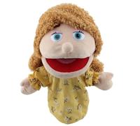 XIMEY Marionnettes à Mains Personnage Bouche Ouverte en Peluche, Doudou Marionnette Ventriloque, Jouets en Peluche pour Éducation, Jeux Interactifs, Théâtre de Marionnettes (Maman, 30cm)