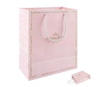 XIMEY Sac Cadeau avec Anses, Sac Cadeau Baby Shower Fille Garçon, Sacs Cadeau pour Nouveau-né Naissance, Pochette Cadeau 16 Pièces 21 x 11 x 26 cm Sacs Anniversaire Enfant, Sac Cadeaus Mariage