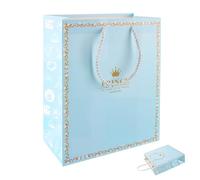 XIMEY Sac Cadeau avec Anses, Sac Cadeau Baby Shower Fille Garçon, Sacs Cadeau pour Nouveau-né Naissance, Pochette Cadeau 16 Pièces 21 x 11 x 26 cm Sac Anniversaire Enfant, Sacs Cadeaus Mariage