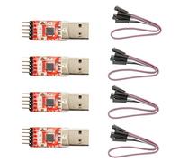 Ximimark Lot de 4 convertisseurs série USB 2.0 vers TTL UART 5 broches CP2102 STC PRGMR