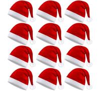 XIMISHOP Lot de 12 bonnets de Noël pour adulte