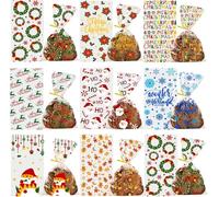 XIMISHOP Lot de 120 sachets à bonbons de Noël