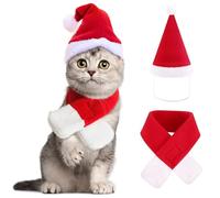 XIMISHOP Lot de 2 costumes de Noël pour chat