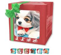 Ximlc Nouveau Chien Robot 2025, Mon Chiot Robot réaliste Qui agit comme Un Vrai Chiot, Animal de Compagnie interactif Intelligent Qui Marche, aboie et remue l'IA for Adultes, Cadeau(Style C)