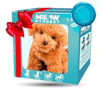 Ximlc Nouveau Chien Robot 2025, Mon Chiot Robot réaliste Qui agit comme Un Vrai Chiot, Animal de Compagnie interactif Intelligent Qui Marche, aboie et remue l'IA for Adultes, Cadeau(Style a)