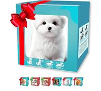 Ximlc Nouveau Chien Robot 2025, Mon Chiot Robot réaliste Qui agit comme Un Vrai Chiot, Animal de Compagnie interactif Intelligent Qui Marche, aboie et remue l'IA for Adultes, Cadeau(Style B)