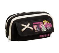 Ximman Gotō Hitori Trousse à crayons Anime Merch Ijichi Nijika Papeterie Sac Yamada Ryo Grande trousse de rangement pour étudiant école Saison Pen Punch Box Cadeau d'anniversaire, noir 1, 21x5.5x11cm
