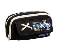Ximman Gotō Hitori Trousse à crayons Anime Merch Ijichi Nijika Papeterie Sac Yamada Ryo Grande trousse de rangement pour étudiant école Saison Pen Punch Box Cadeau d'anniversaire, Noir 2, 21x5.5x11cm