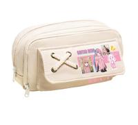 Ximman Gotō Hitori Trousse à crayons Anime Merch Ijichi Nijika Papeterie Sac Yamada Ryo Grande trousse de rangement pour étudiant école Saison Pen Punch Box Cadeau d'anniversaire, Blanc 3, 21x5.5x11cm