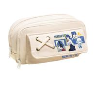 Ximman Gotō Hitori Trousse à crayons Anime Merch Ijichi Nijika Papeterie Sac Yamada Ryo Grande trousse de rangement pour étudiant école Saison Pen Punch Box Cadeau d'anniversaire, Blanc 2, 21x5.5x11cm