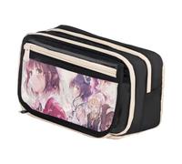 Ximman Katou Megumi Trousse à crayons Anime Katou Megumi Merch Stationery Bag Pen Punch Student School Season Big Storage Pencil Case Pen Box Birthday Gift, noir 1, 21x8x13cm, Ensemble cartable